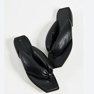 Elegant Black Leather Sandals